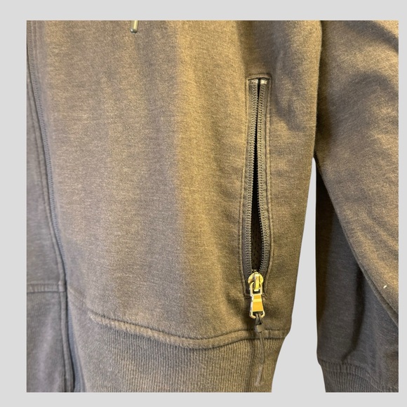 Old Navy Unisex Hoodie Size M Black Full Front Zip Pockets - Picture 6 of 12